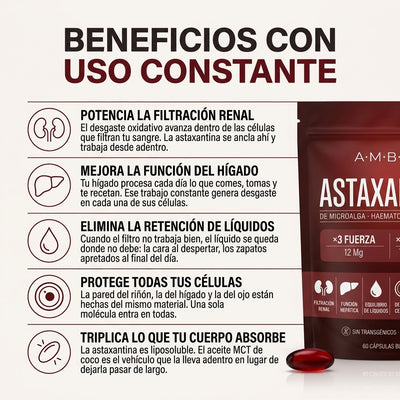 ASTAXANTINA 10 EN 1 | EL ANTIOXIDANTE MÁS PODEROSO DE LA NATURALEZA PARA BIENESTAR INTEGRAL Y PROTECCIÓN CELULAR