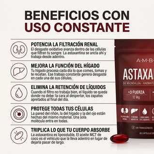 ASTAXANTINA 10 EN 1 | EL ANTIOXIDANTE MÁS PODEROSO DE LA NATURALEZA PARA BIENESTAR INTEGRAL Y PROTECCIÓN CELULAR