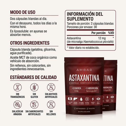ASTAXANTINA 10 EN 1 | EL ANTIOXIDANTE MÁS PODEROSO DE LA NATURALEZA PARA BIENESTAR INTEGRAL Y PROTECCIÓN CELULAR